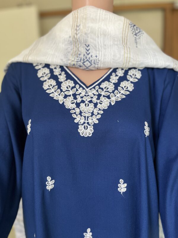 Premium Cotton Straight Kurti Set (Kurti, Pant & Dupatta) - Image 6