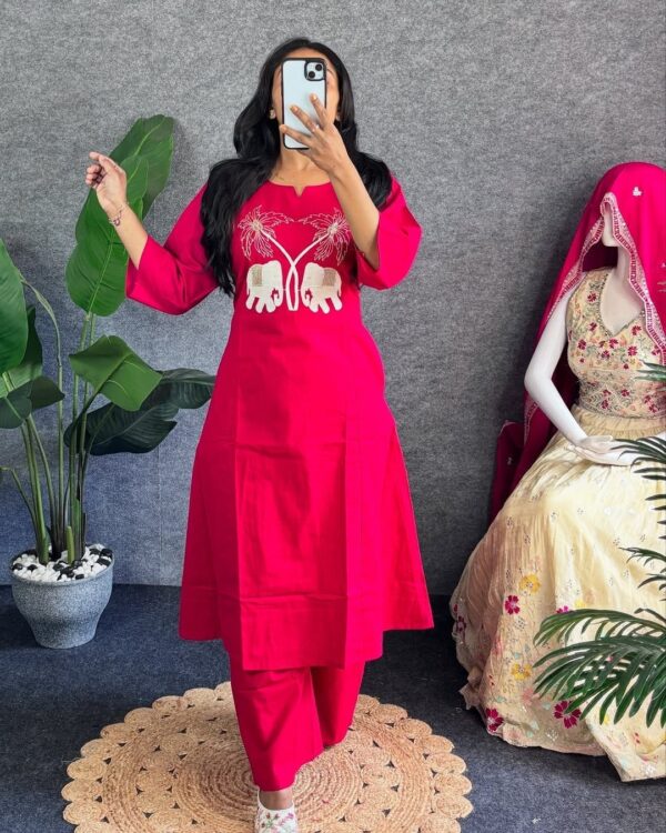New Arrival – Bold & Beautiful Cotton Co-Ord Set - Image 2
