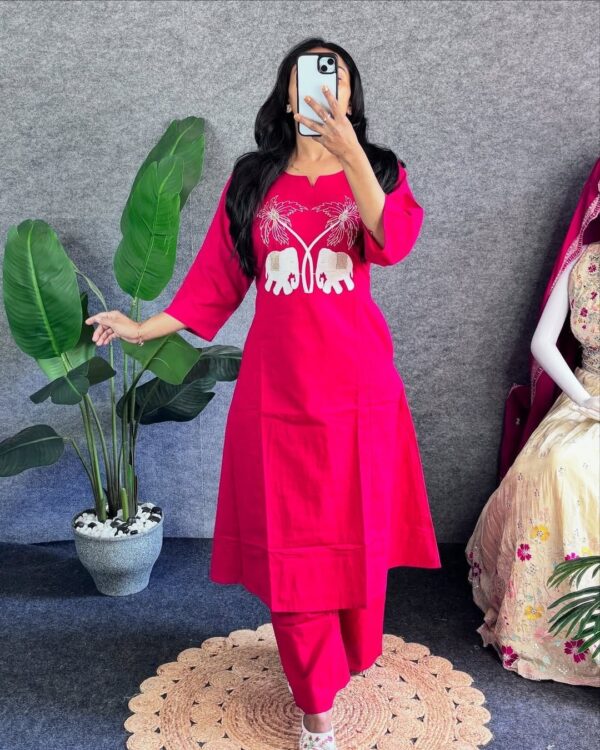 New Arrival – Bold & Beautiful Cotton Co-Ord Set - Image 3