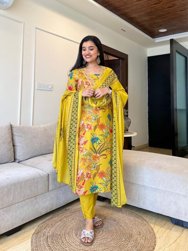 Summer Bright Cotton Kurti Set