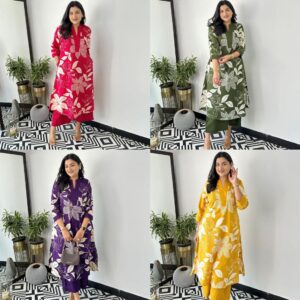 Floral Pure Cotton Co-ord Set