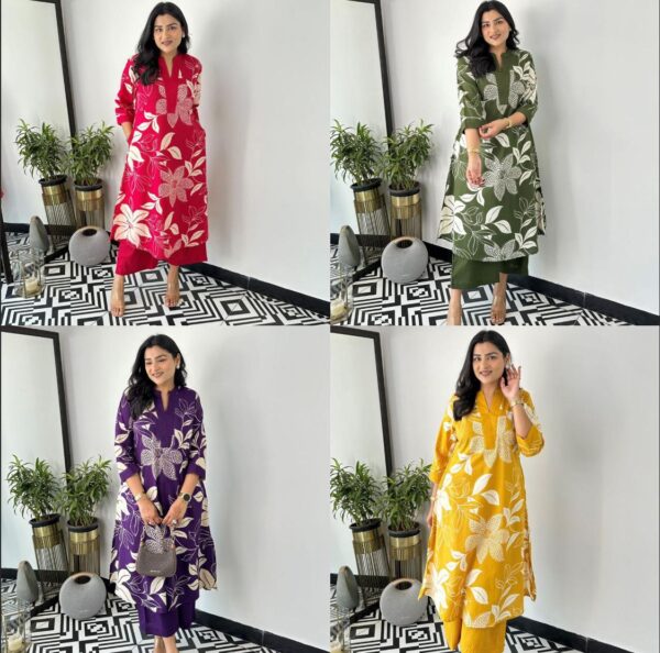 Floral Pure Cotton Co-ord Set