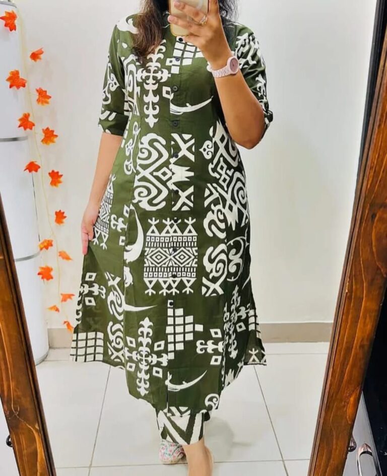 Style Meets Comfort - Printed Cotton Co-ord Set - Image 2
