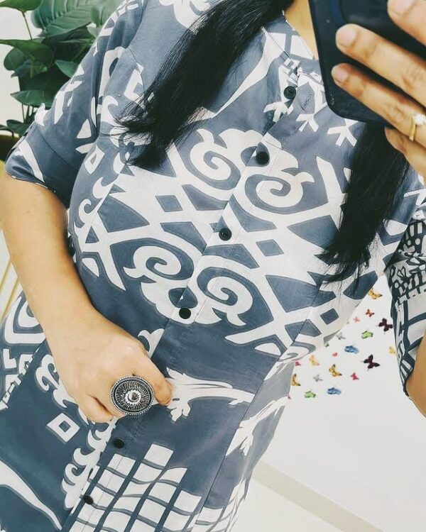 Style Meets Comfort - Printed Cotton Co-ord Set - Image 5