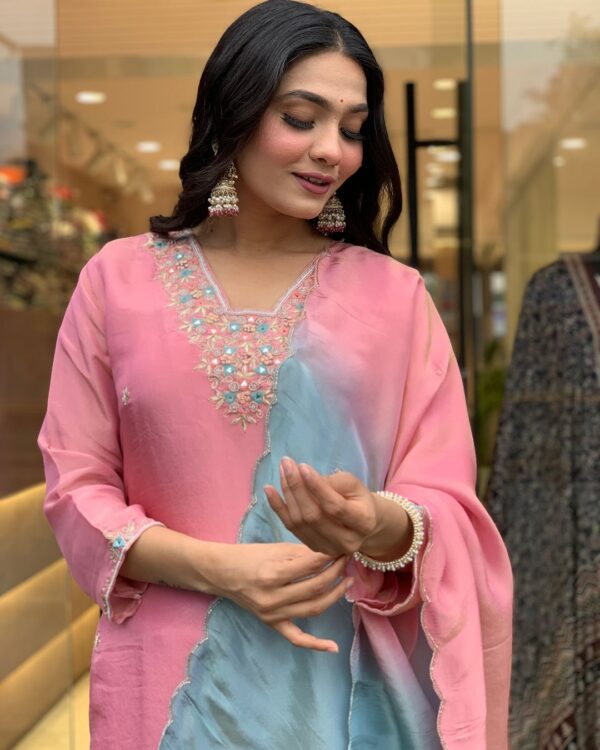 Grace Your Festive Look with Stunning 3 Piece Kurti Set - Image 6