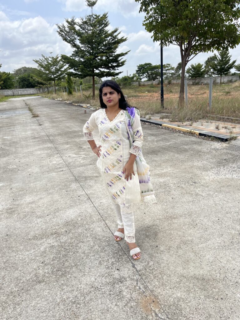 Handcrafted Elegance - White Cotton Kurta Set - Image 10
