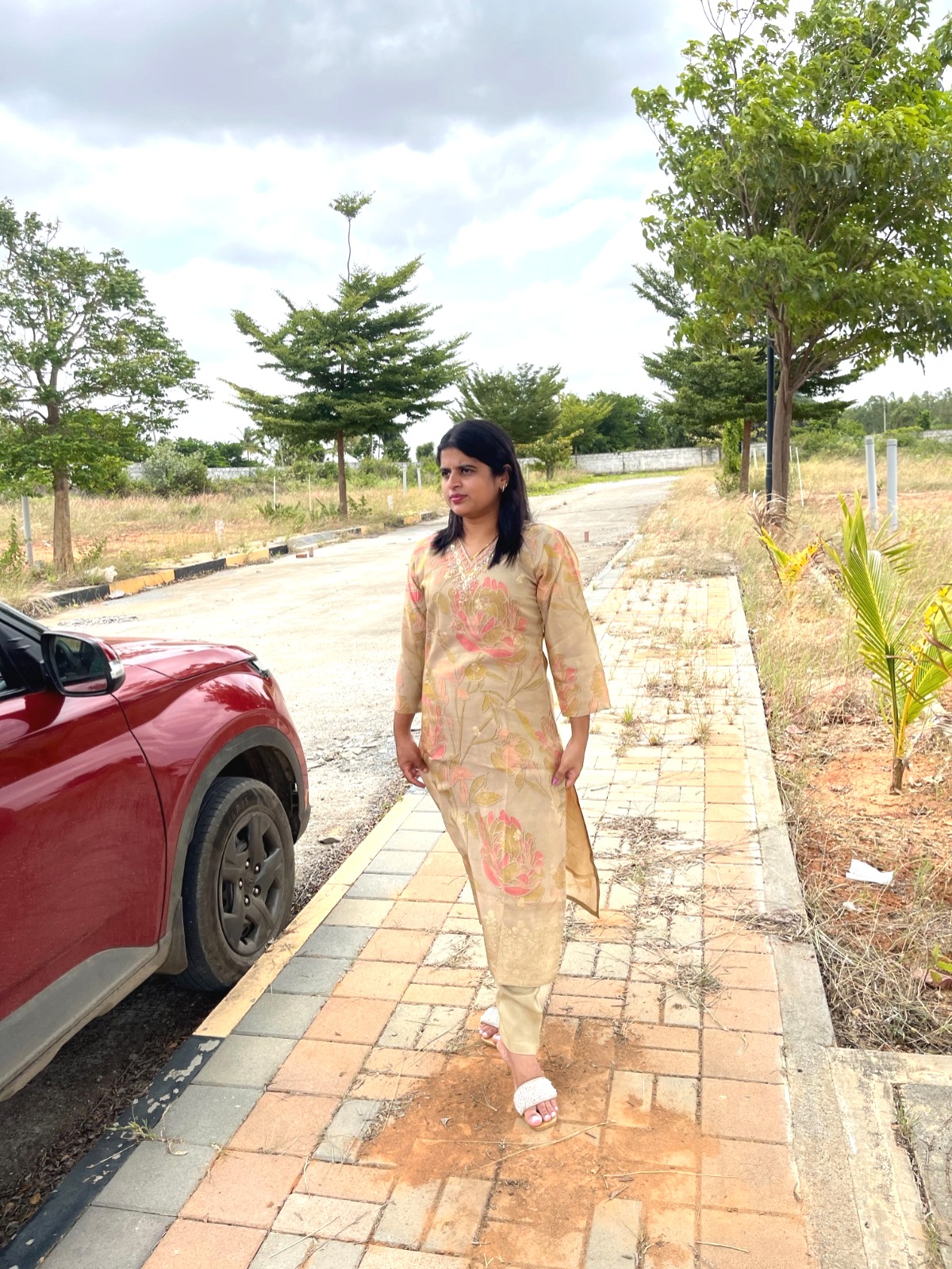 Banarasi-Inspired Chanderi Silk Kurti Set - Image 7